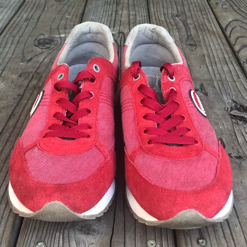 Red Colman Canvas Sneakers